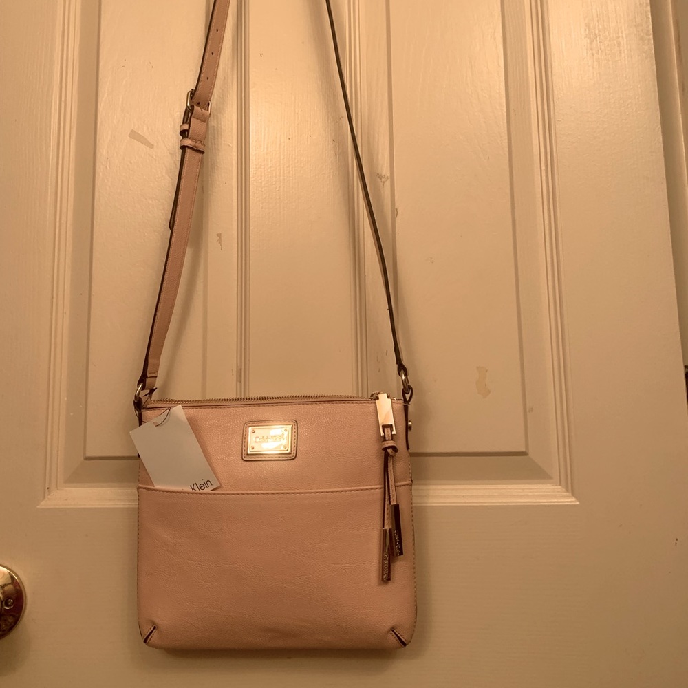 Calvin Klein Pink Leather Crossbody Bag